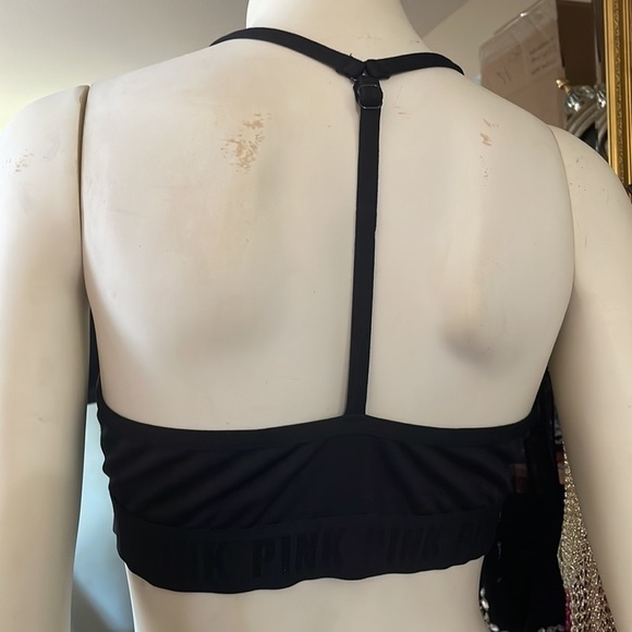 Victoria’s Secret Sport Bra Pink Ultimate Lightly Lined Removable Padding NEW - Picture 2 of 11